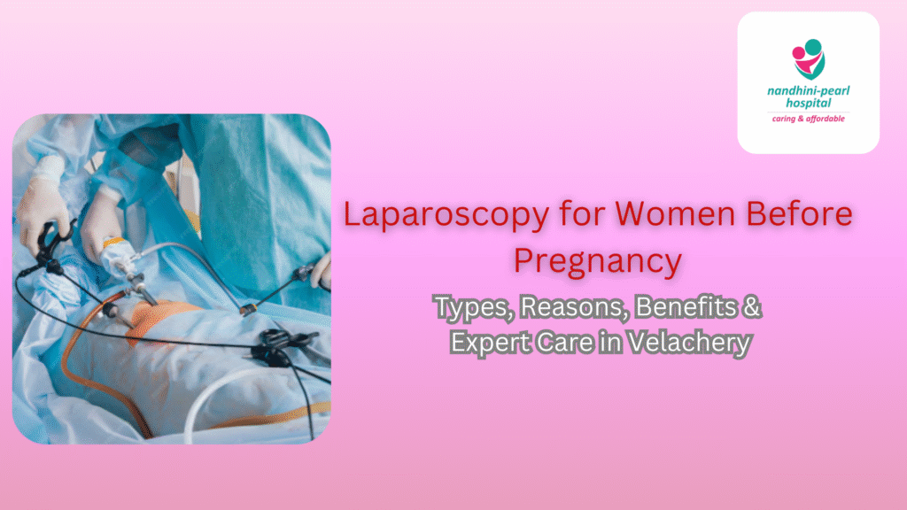 Laparoscopy for Women Before Pregnancy: Types, Reasons, Benefits & Expert Care in Velachery